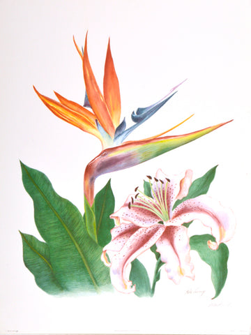 Bird of Paradise and Lily